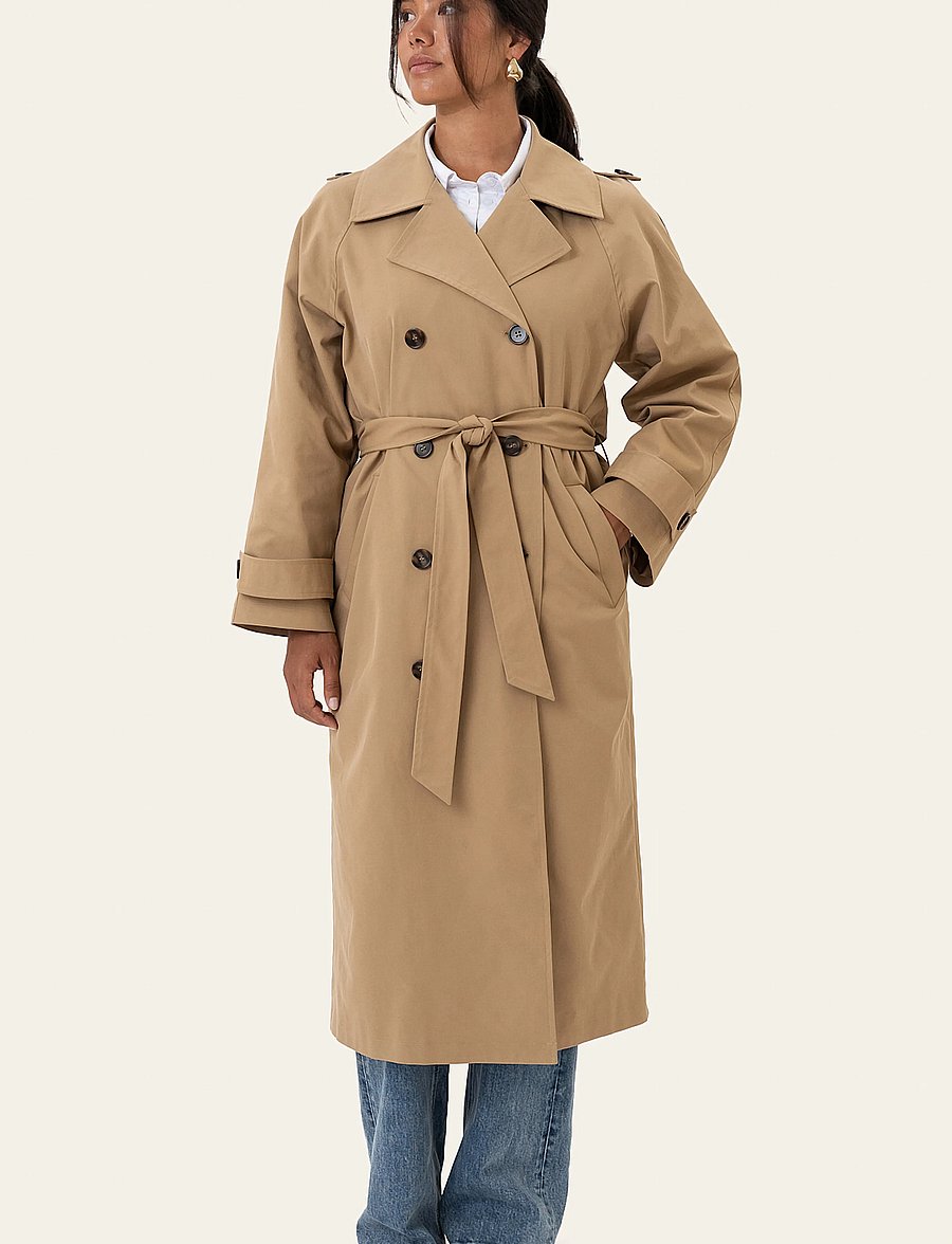 BYIC - EvieIC Trenchcoat - trenchcoats - camel - 0