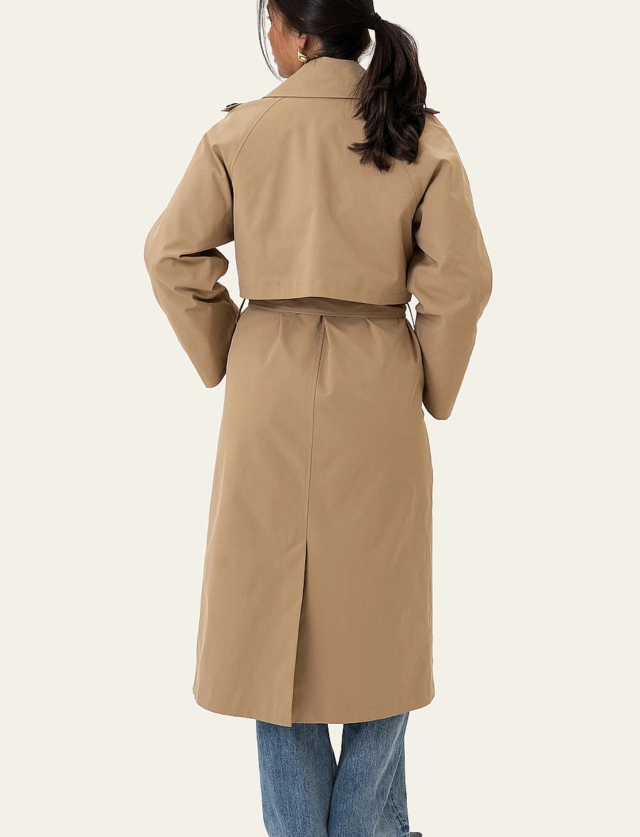 BYIC - EvieIC Trenchcoat - trenchcoats - camel - 3