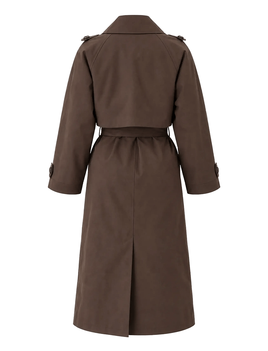 BYIC - EvieIC Trenchcoat - trenchcoats - chocolate brown - 2