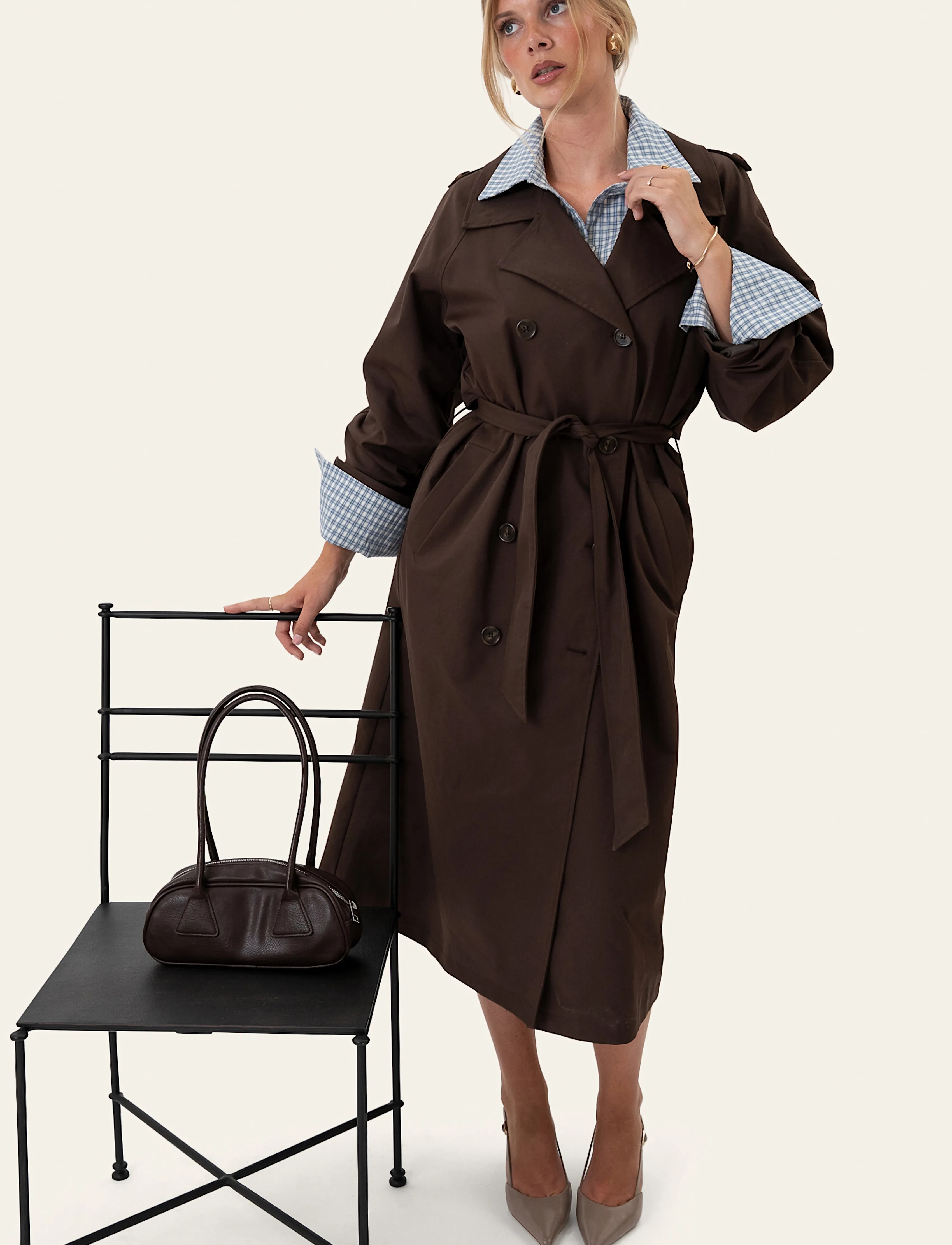BYIC Evieic Trenchcoat kappor & rockar dam – bild 4