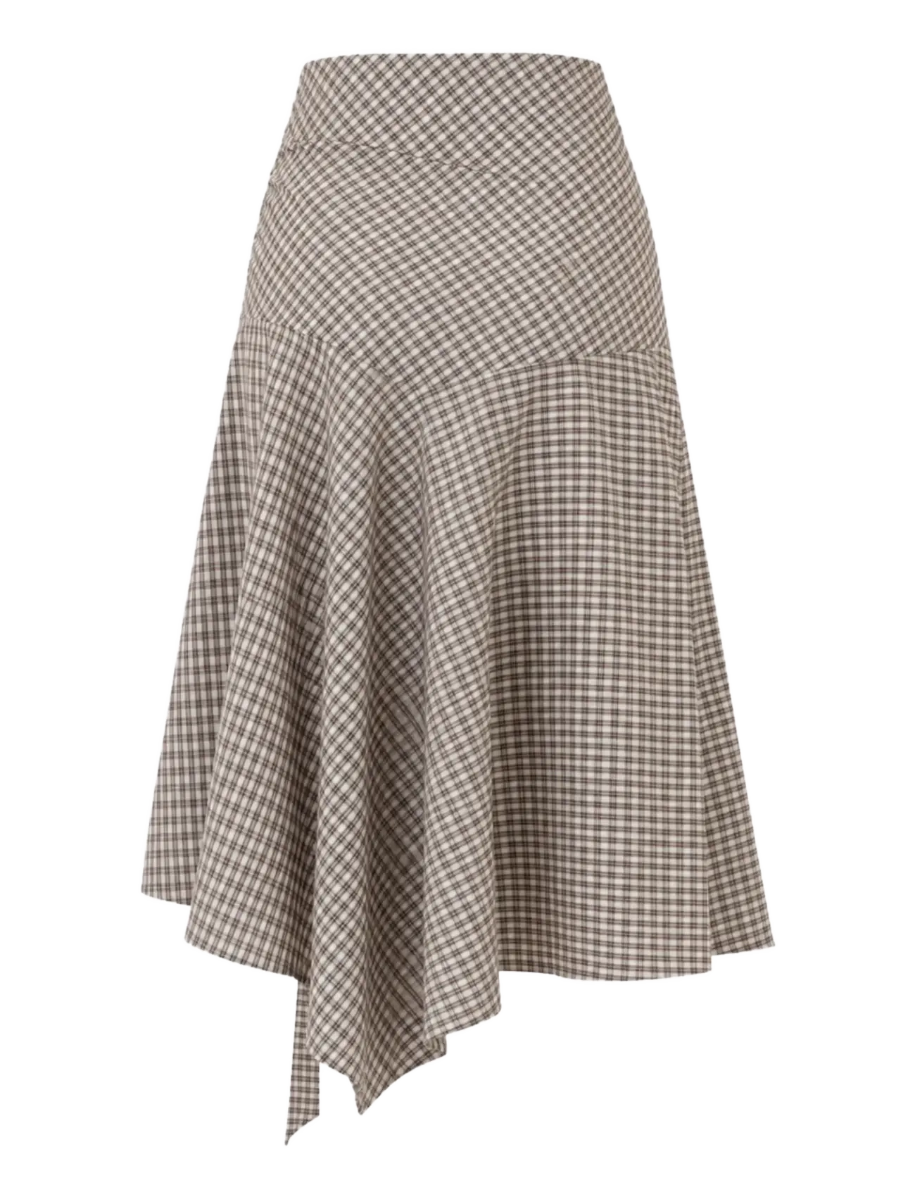 BYIC - SiriIC Midi Skirt - wrap skirts - dark brown checks - 2