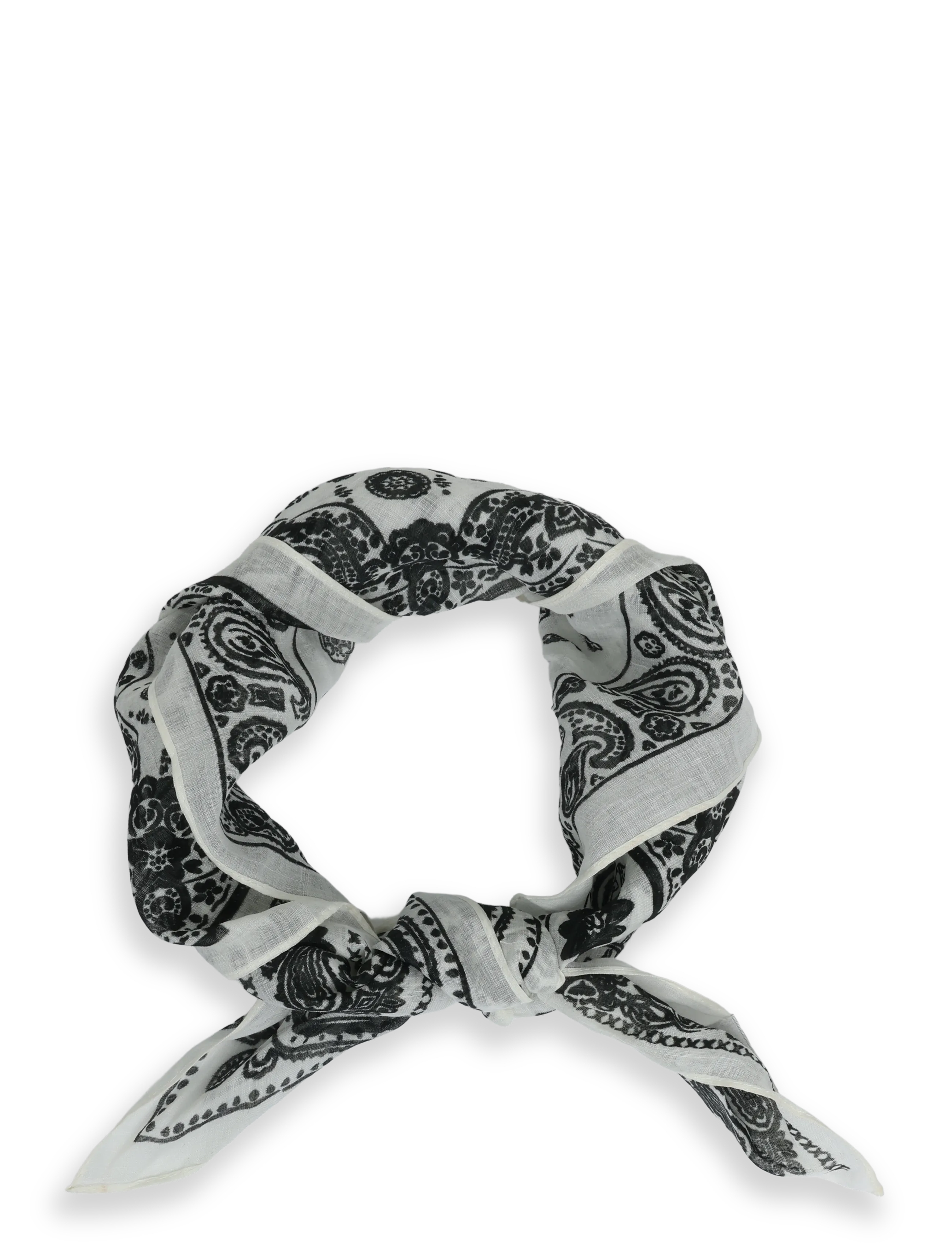 BLACK WHITE PAISLEY
