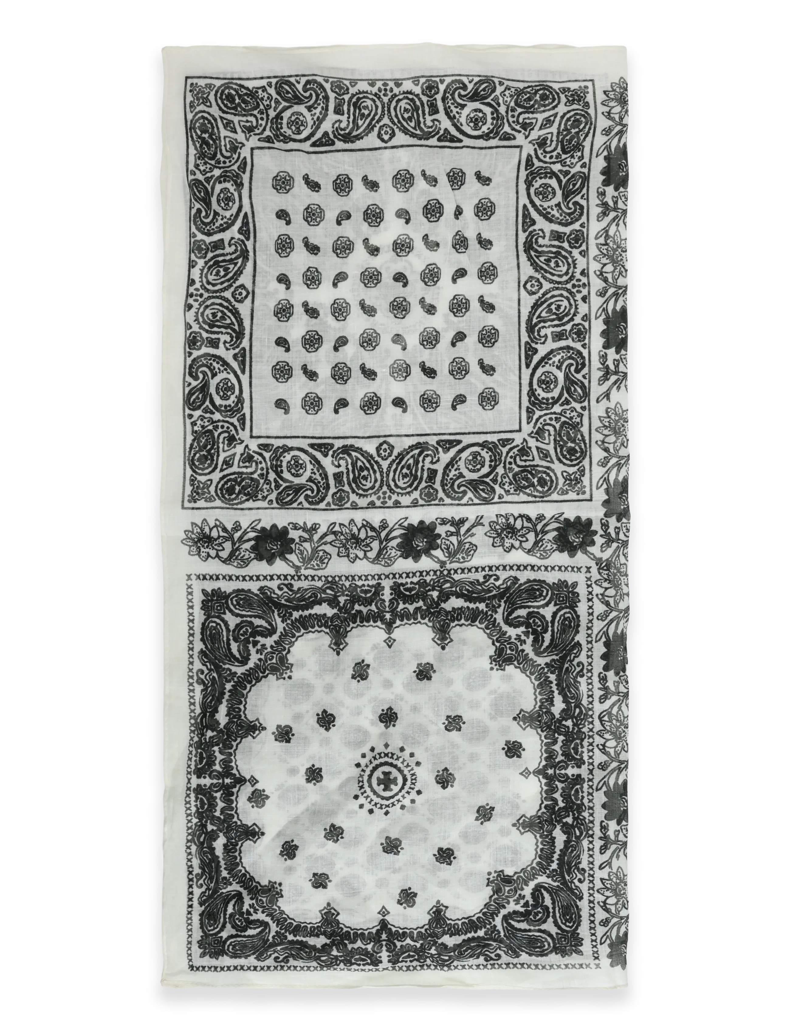 BYIC - CallyIC Scarf - alltags-style - black white paisley - 2