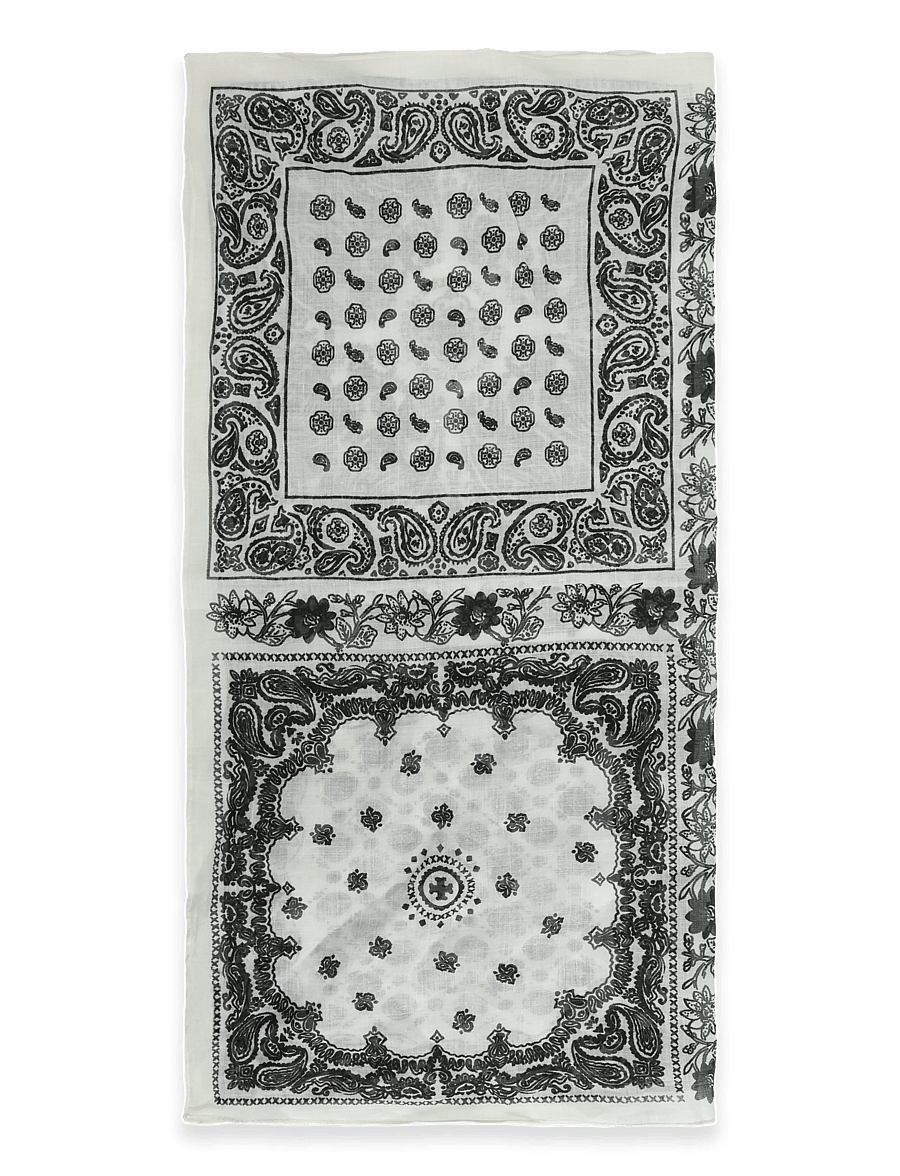 BYIC - CallyIC Scarf - alltags-style - black white paisley - 2