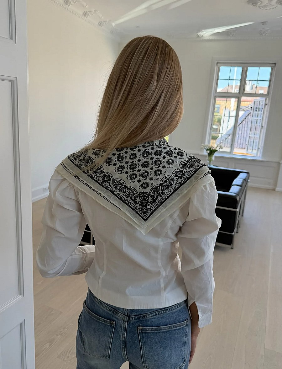 BYIC - CallyIC Scarf - alltags-style - black white paisley - 3