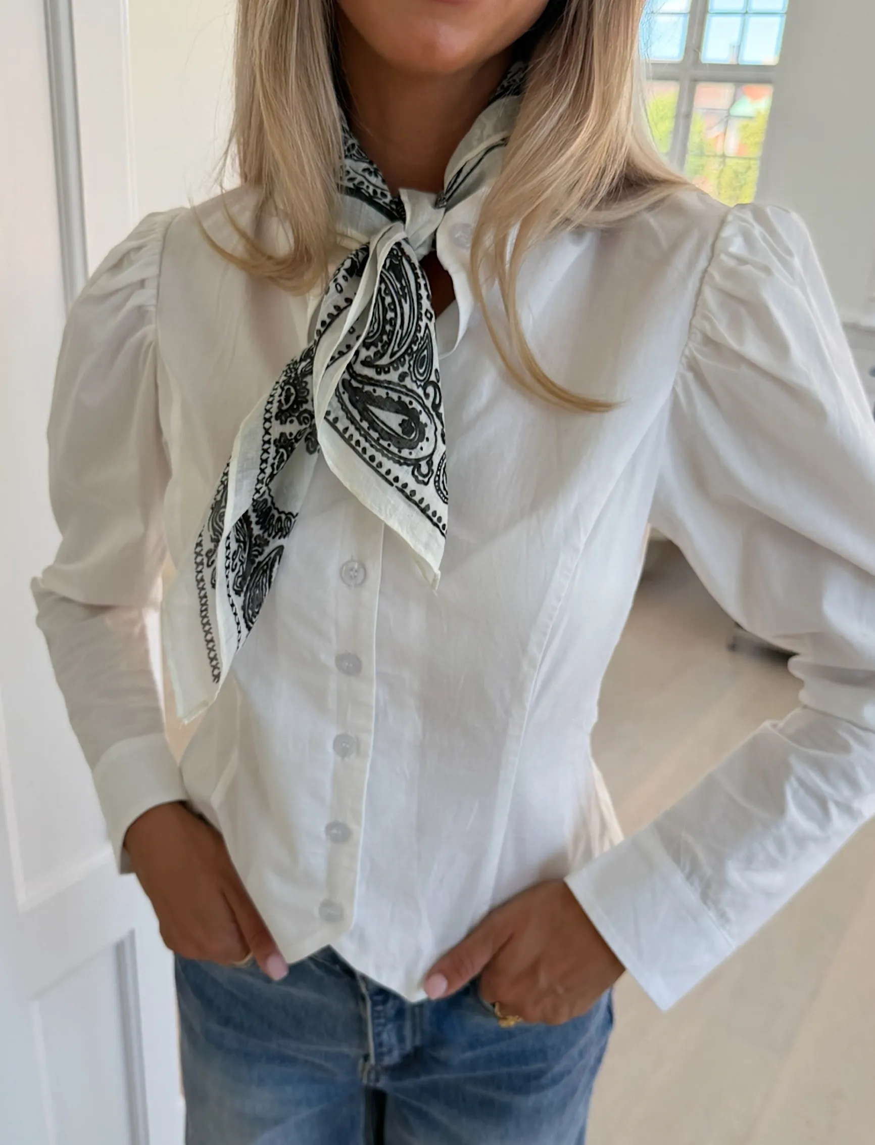 BYIC - CallyIC Scarf - alltags-style - black white paisley - 4