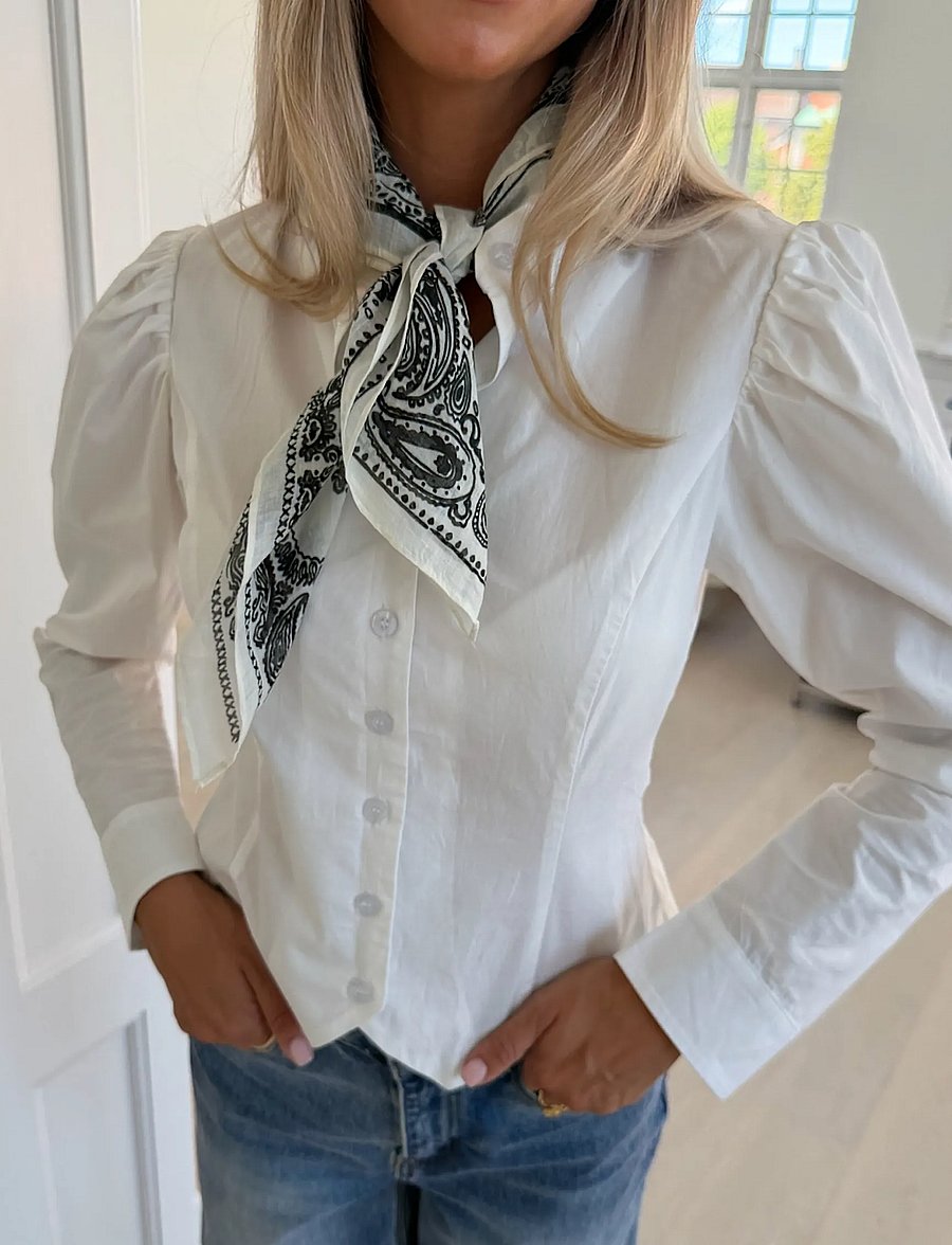 BYIC - CallyIC Scarf - alltags-style - black white paisley - 4
