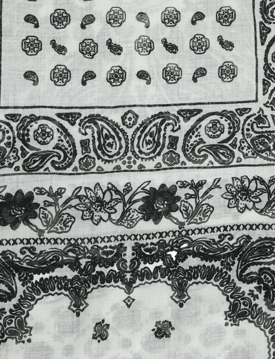 BYIC - CallyIC Scarf - alltags-style - black white paisley - 5