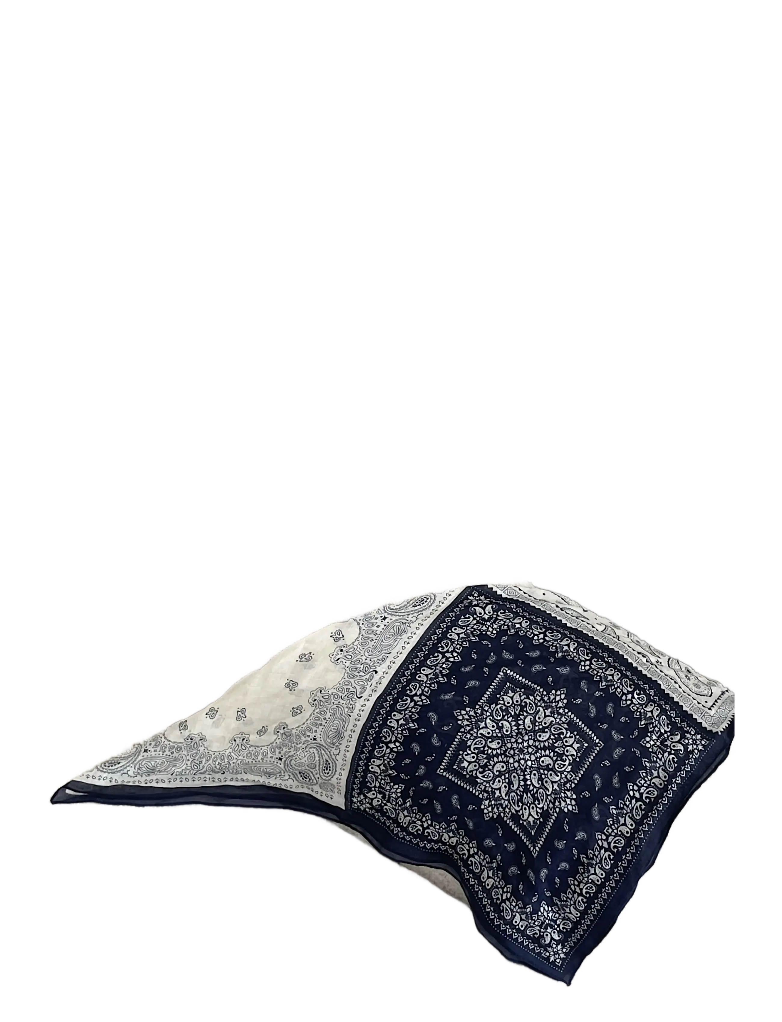 BYIC - CallyIC Scarf - lightweight scarves - navy white paisley - 1