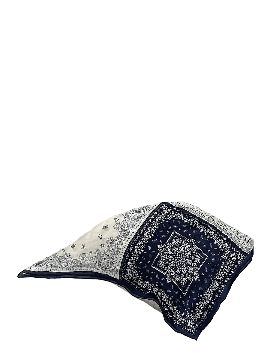BYIC - CallyIC Scarf - lightweight scarves - navy white paisley - 1
