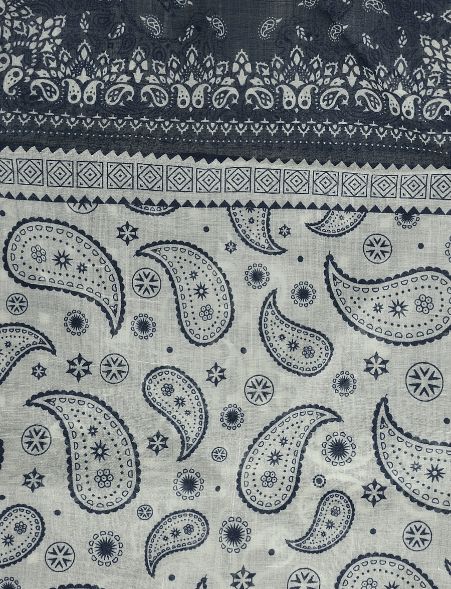 BYIC - CallyIC Scarf - kerged sallid - navy white paisley - 5
