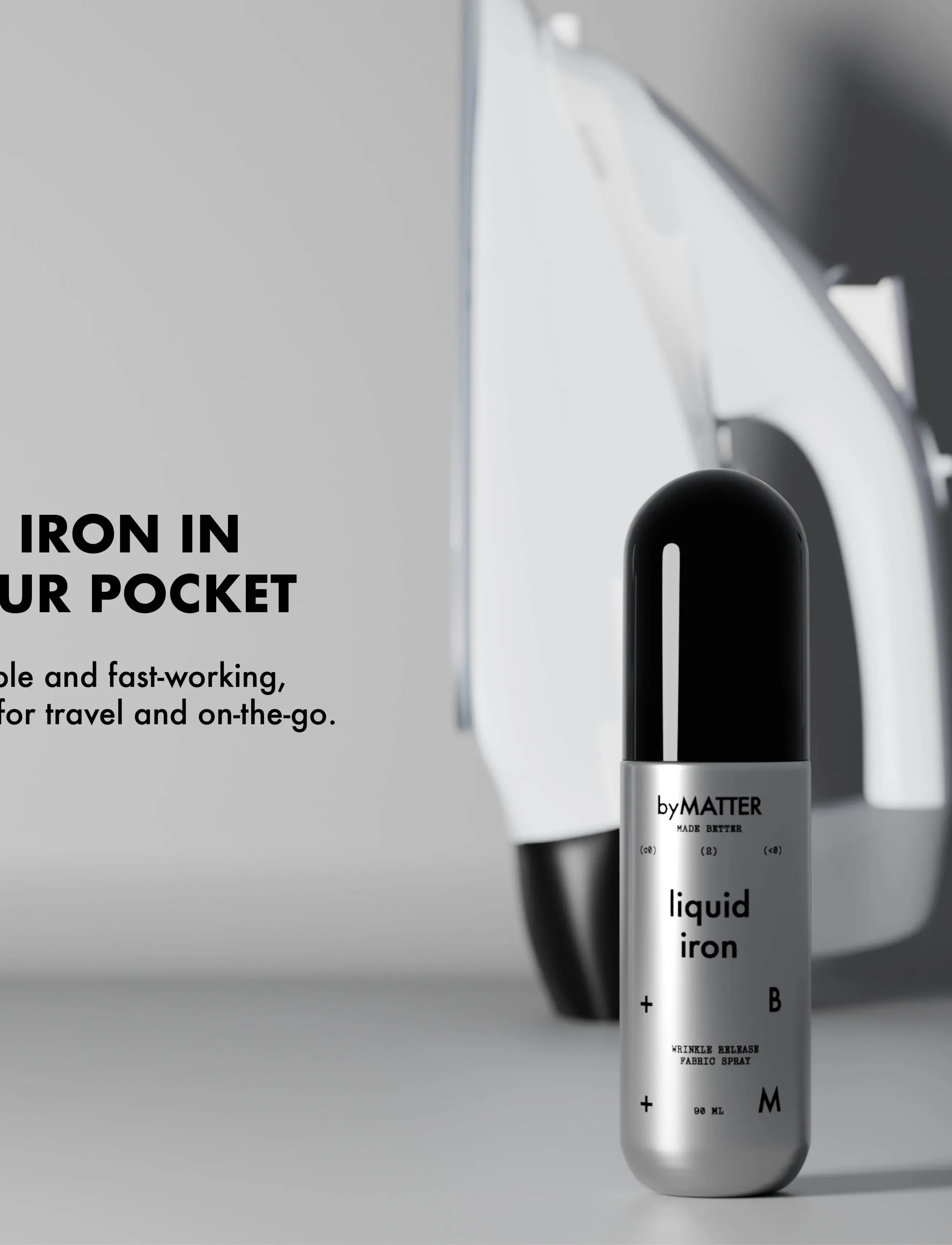 byMATTER - Liquid Iron Wrinkle Release Spray - wäsche - metallic - 5
