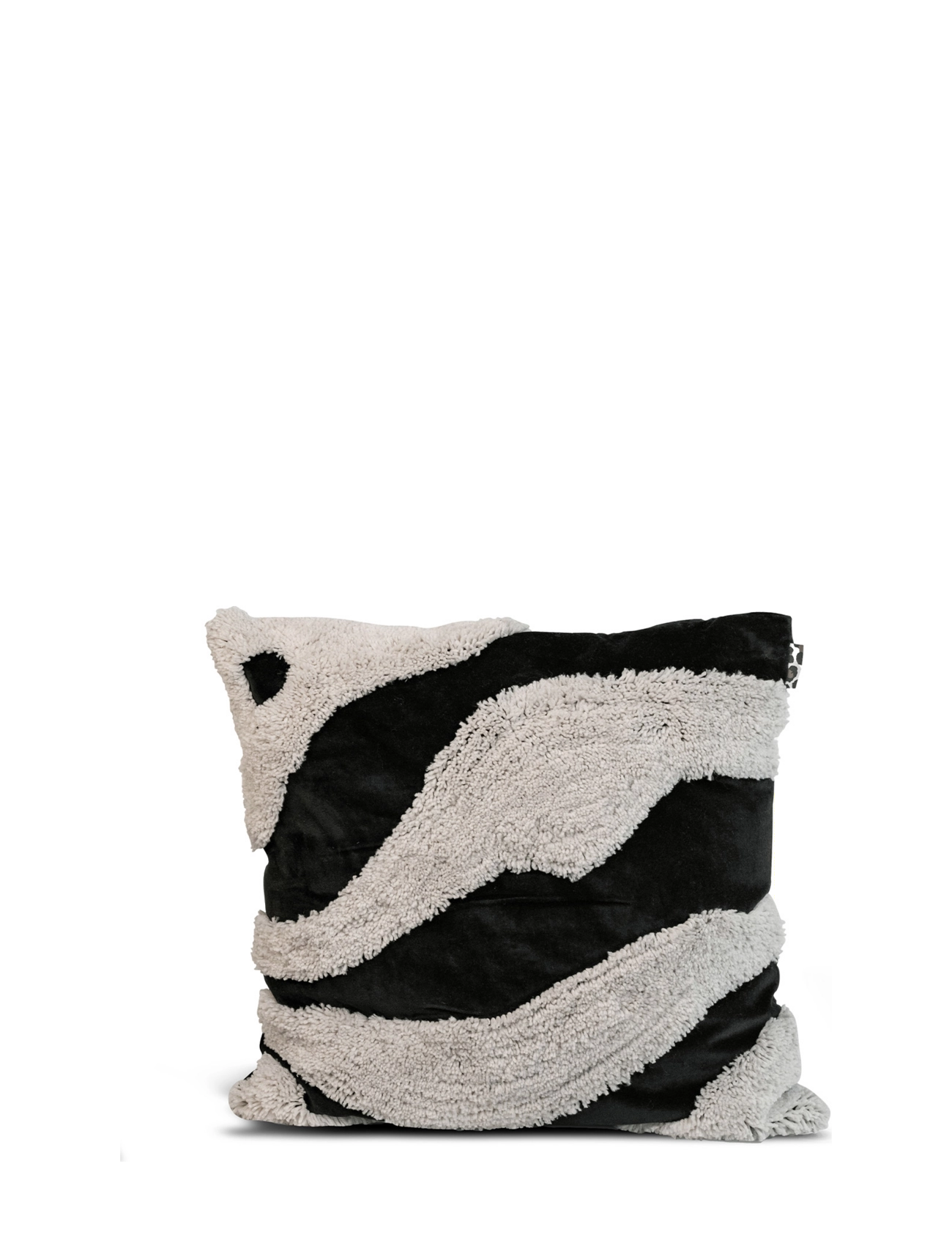 Byon Pude Fluffy, Pudder, Sort, Str: 50X50CM