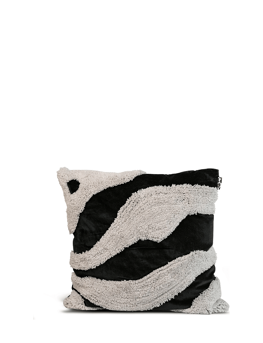 Byon - Pillow Fluffy - kissen - black/beige - 0