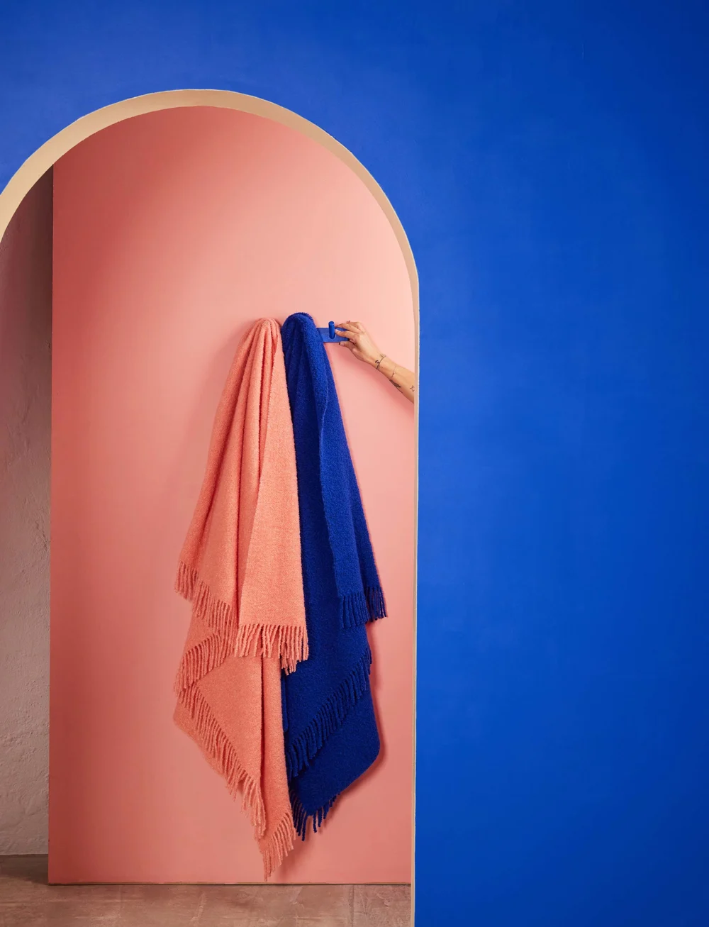 Byon - Throw Franca - huovat & viltit - blue - 1