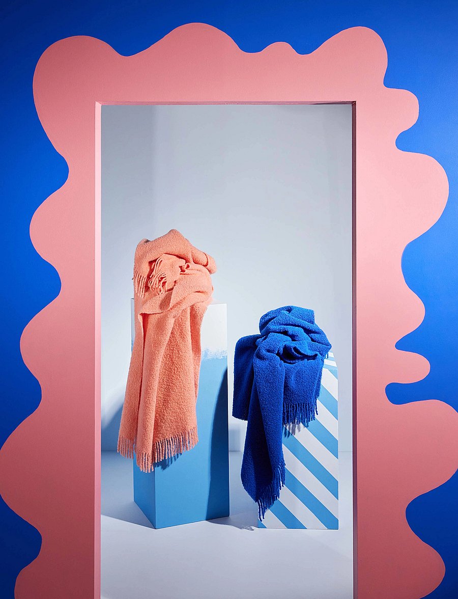 Byon - Throw Franca - tekid ja katted - pink - 2