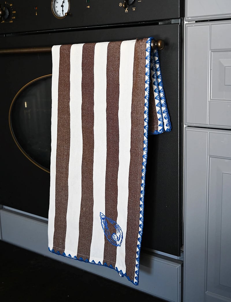 Byon - Kitchen towel Bubba oyster 2pcs/set - tea towels - brown - 0