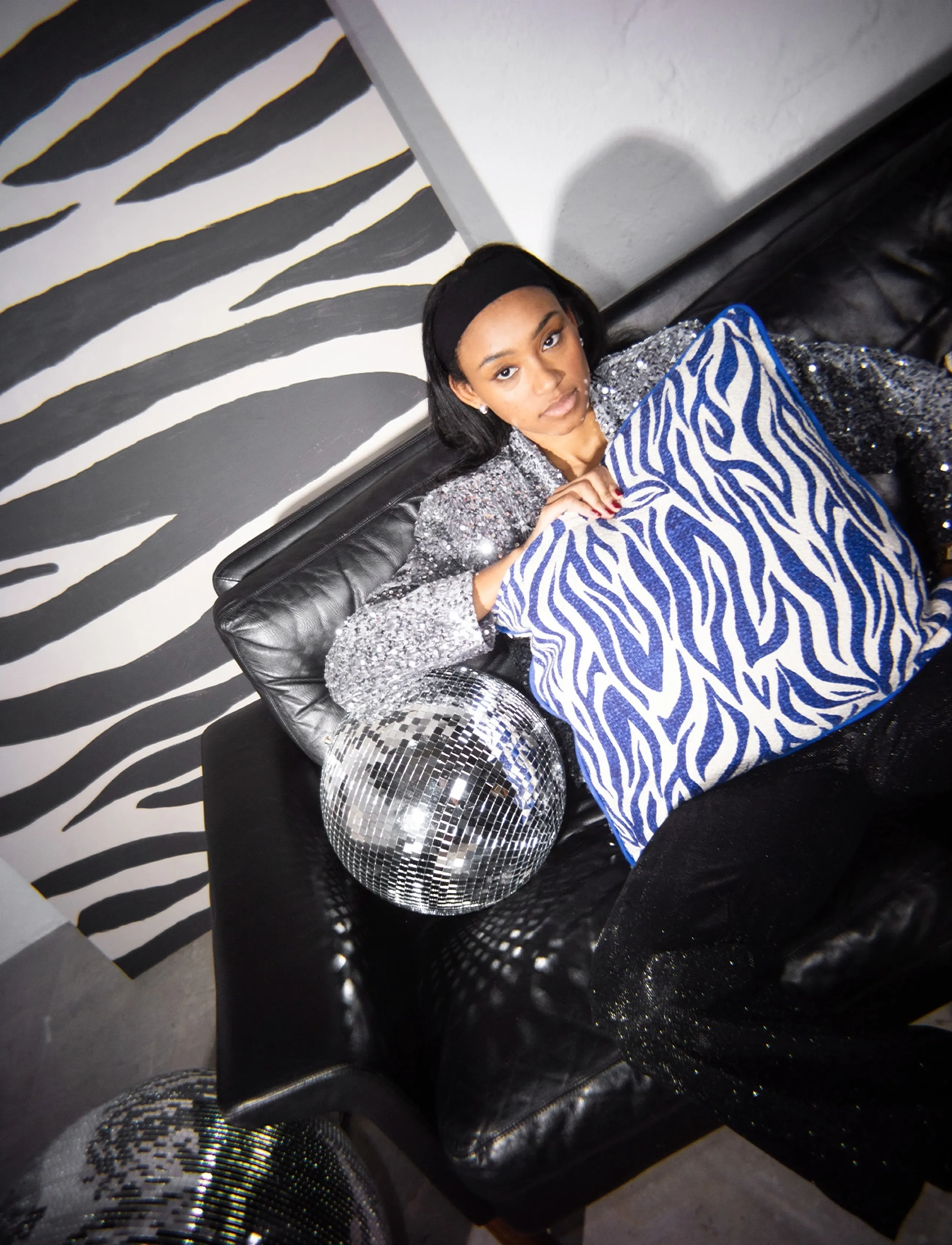 Byon Pude Anima Zebra M, One Size, Multi/patterned, Puder & Tæpper > Puder, Unisex