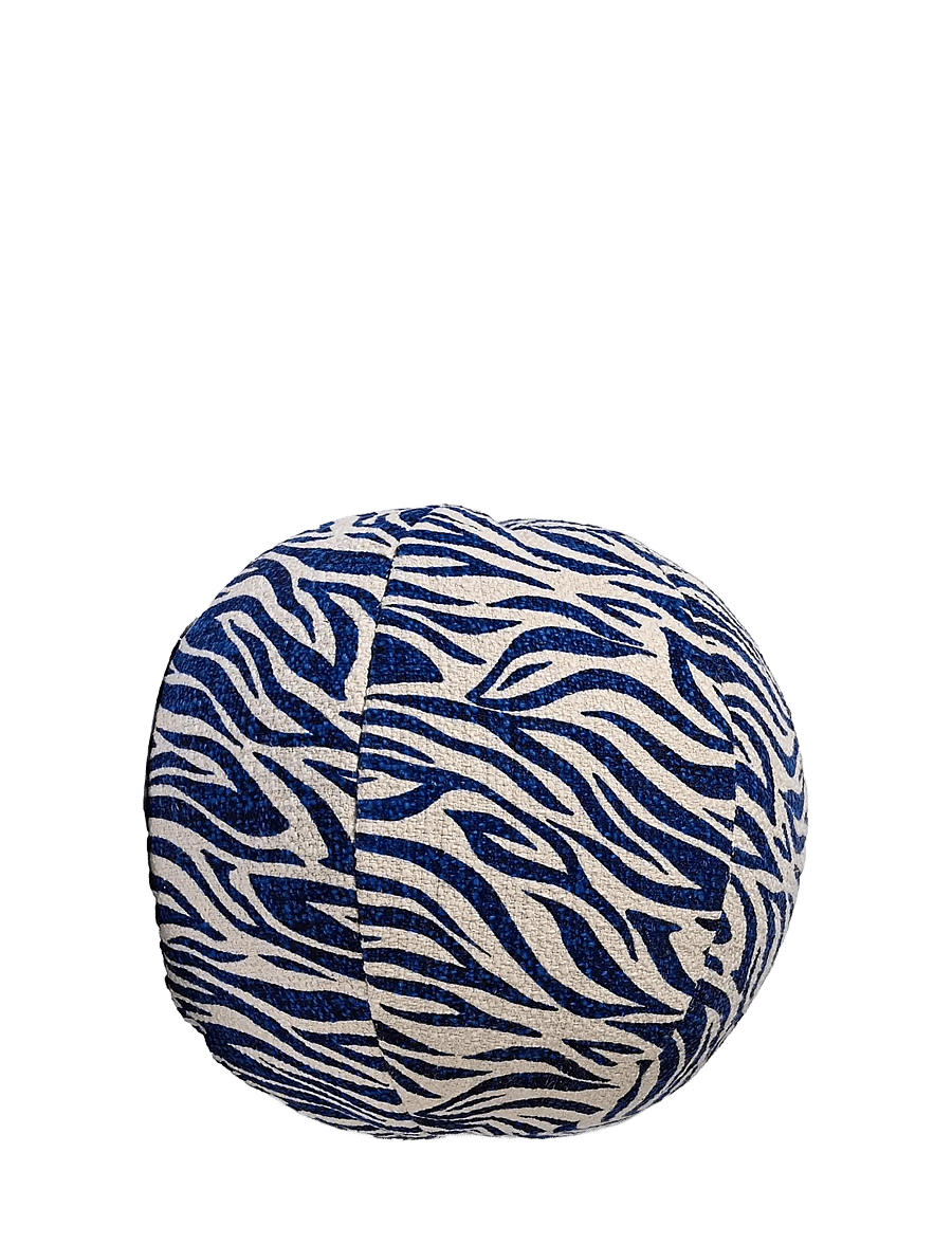 Byon - Pillow Anima zebra round - kissen - blue - 1