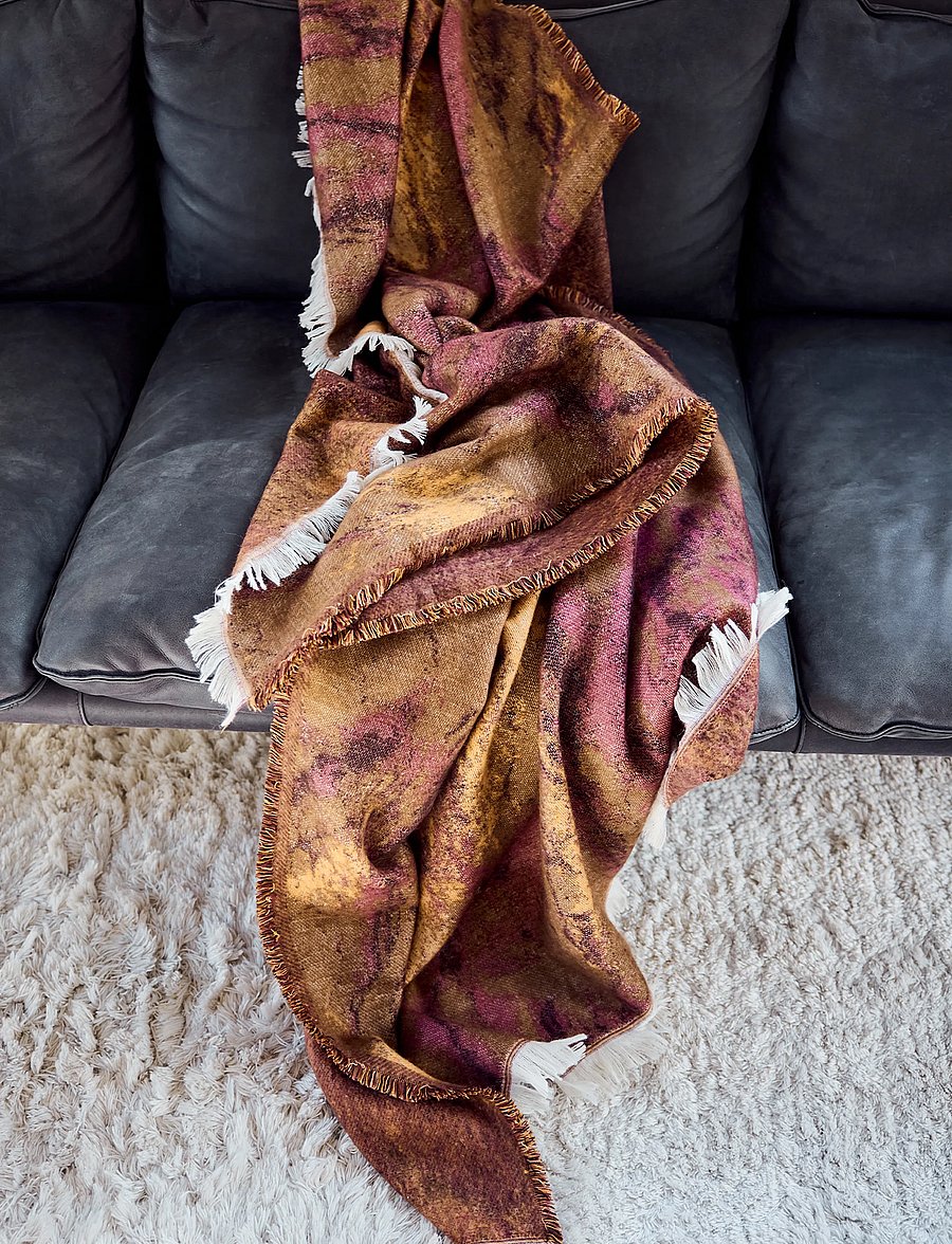 Byon - Throw Mavi - decken - brown/beige/bordeaux - 2