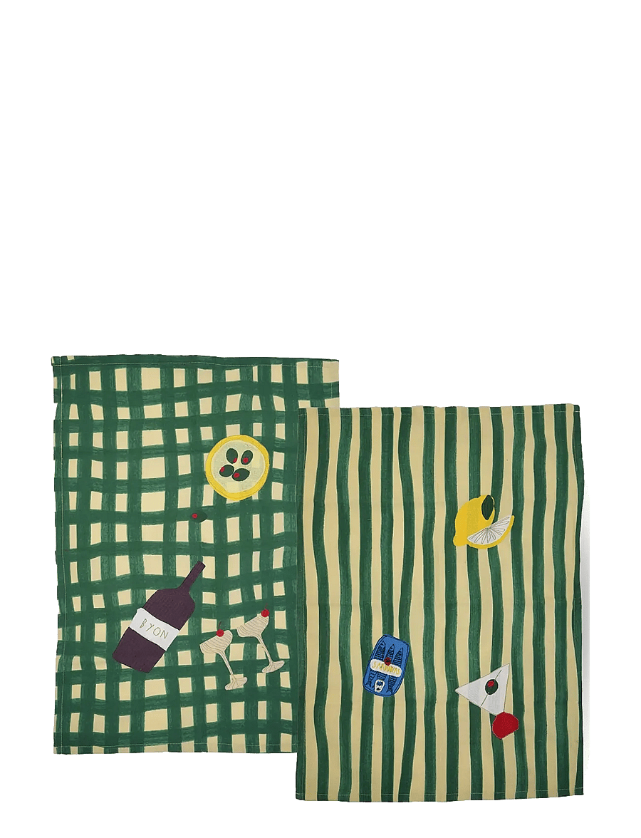 Byon - Kitchen towel Sera 2pcs/set - green - 1