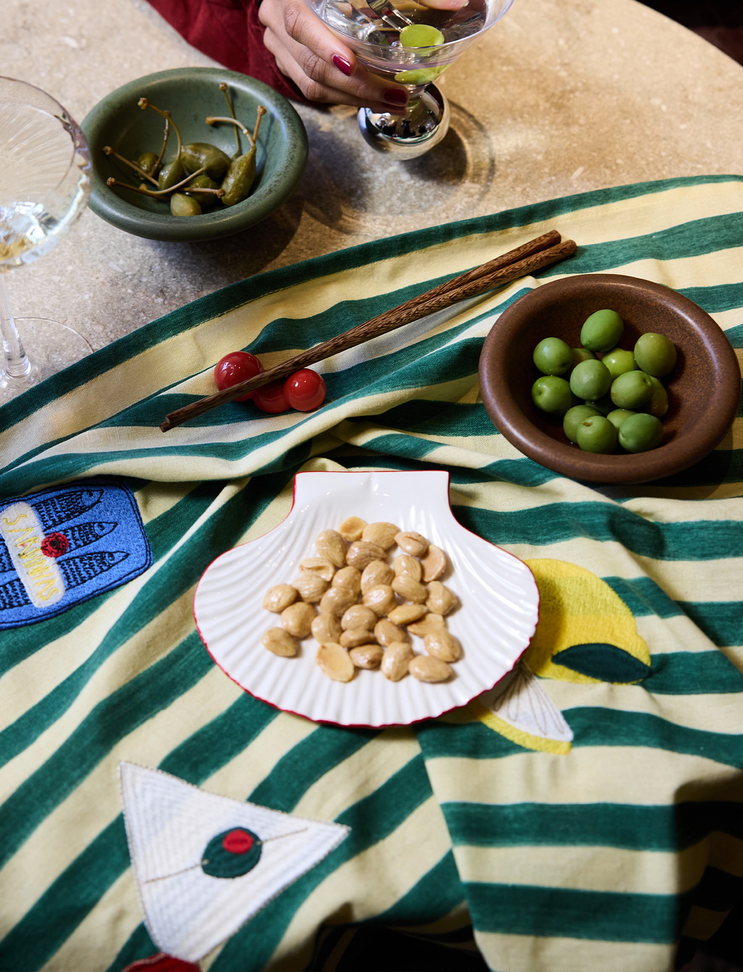 Byon - Kitchen towel Sera 2pcs/set - green - 2