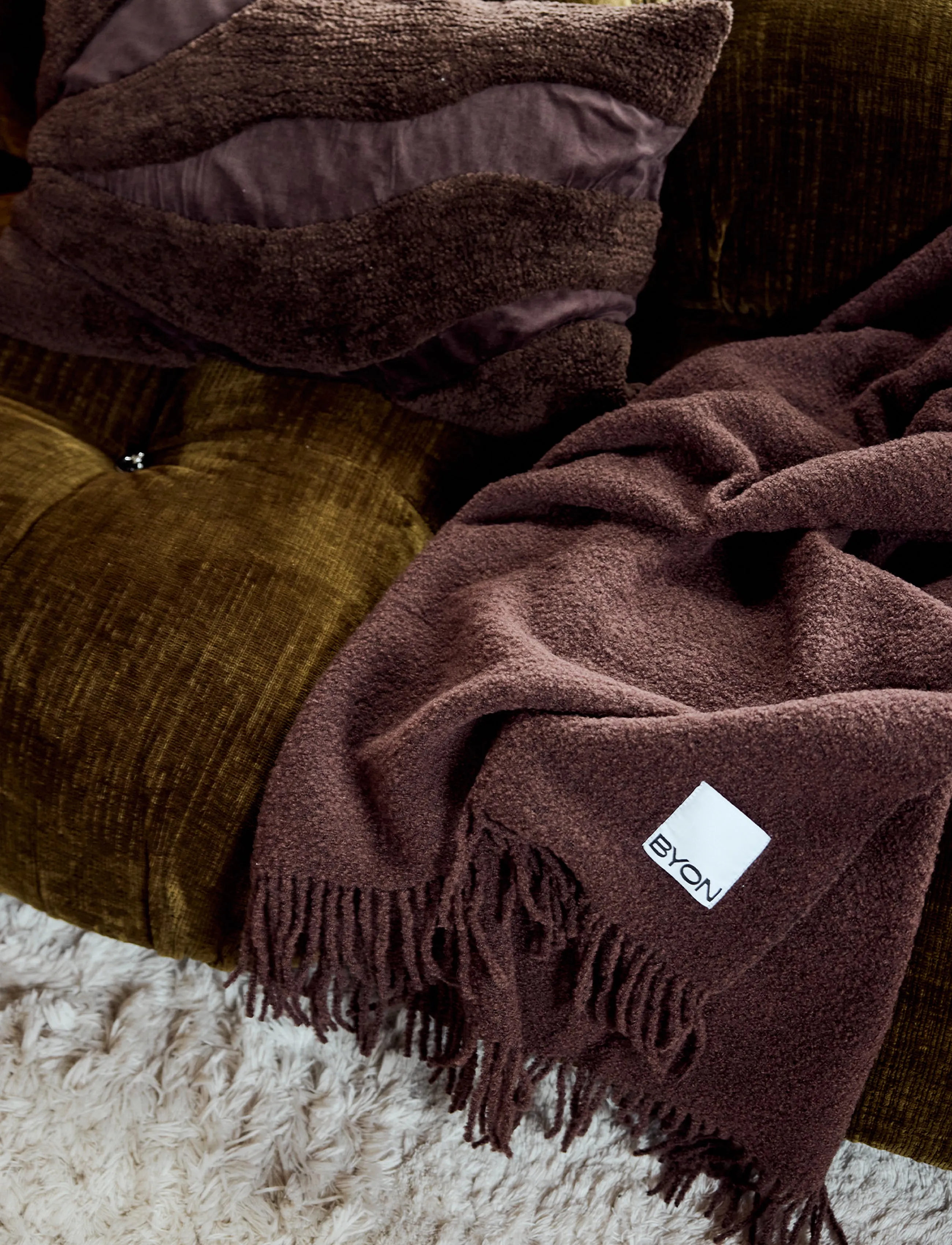 Byon - Pillow Fluffy - brown - 0