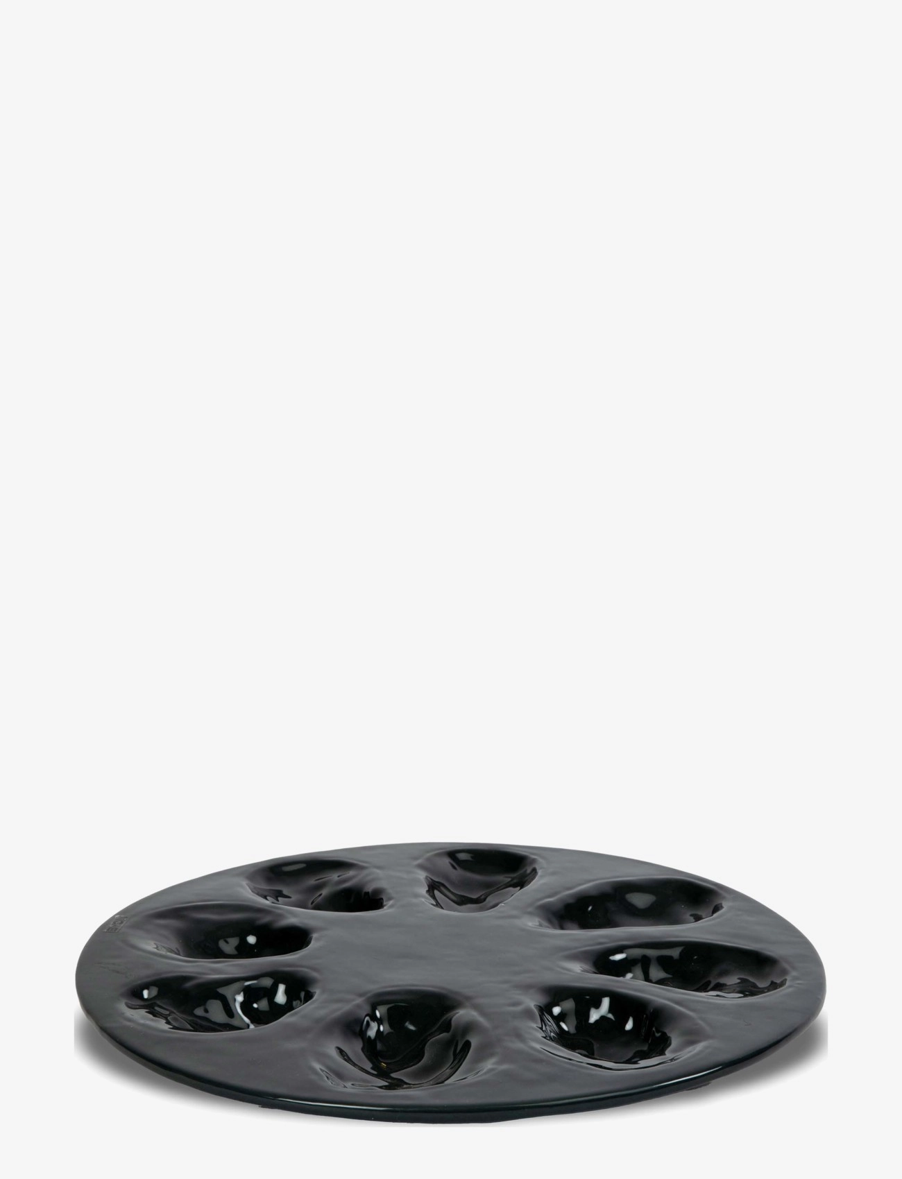 BYON Serveringsfad Oyster Schwarz - Ø27X2CM - Unisex