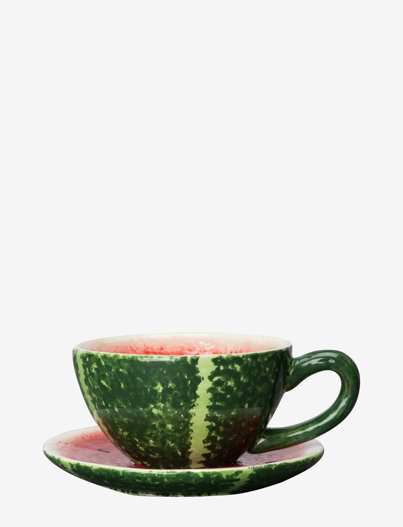 Byon - Cup and plate Watermelon - laveste priser - green/red - 0