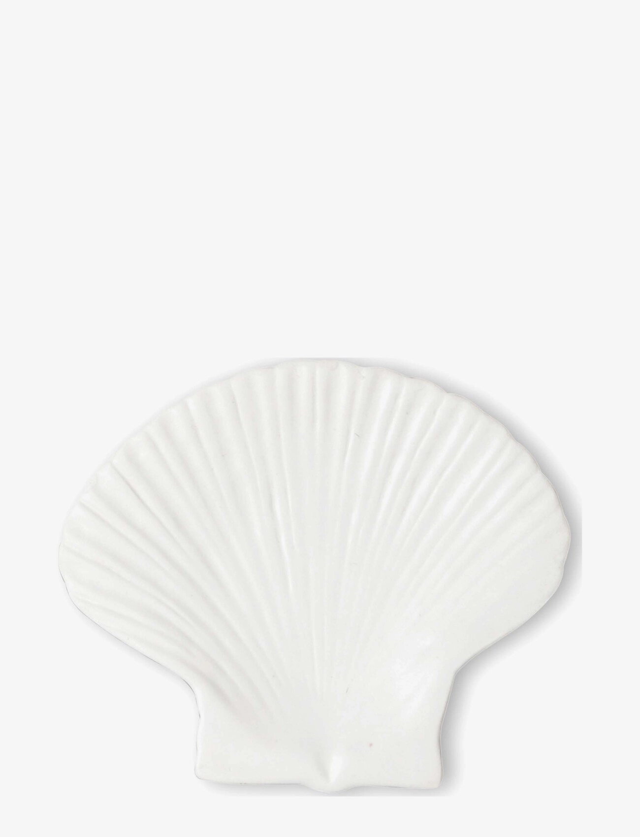 Byon Plate Shell M, Decorative Platters, Hvid, Str: Ø 22 CM