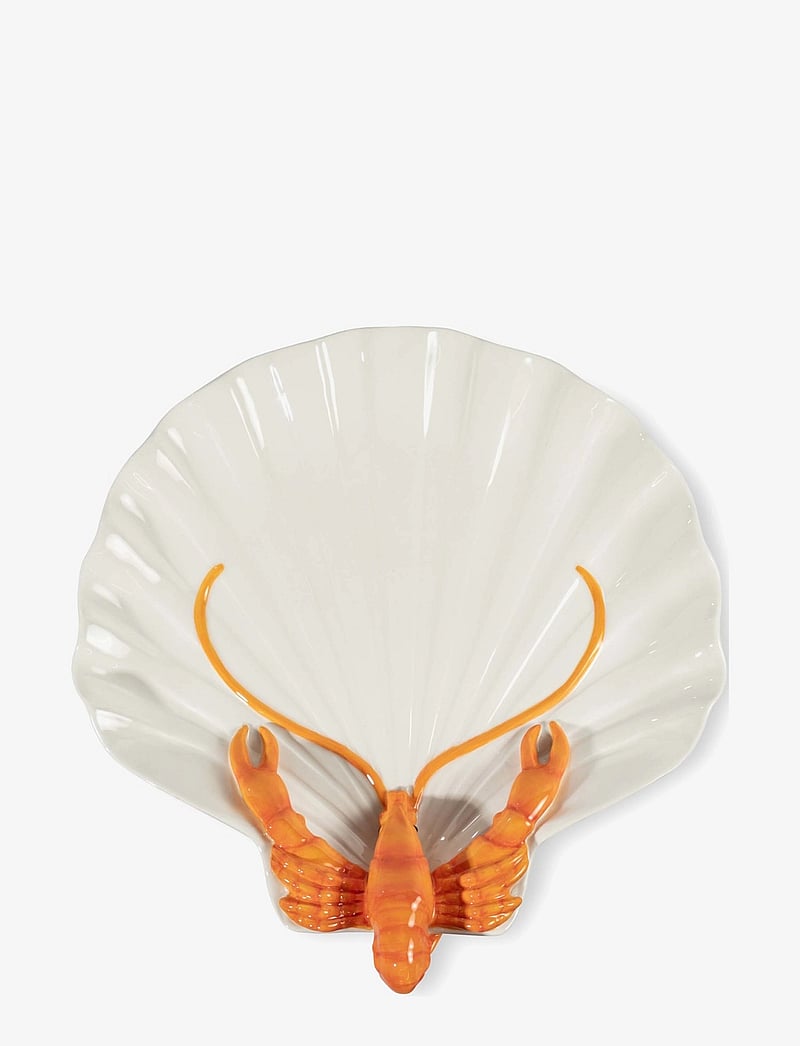 Byon - Plate Lobsti - servierplatten - white/orange - 1