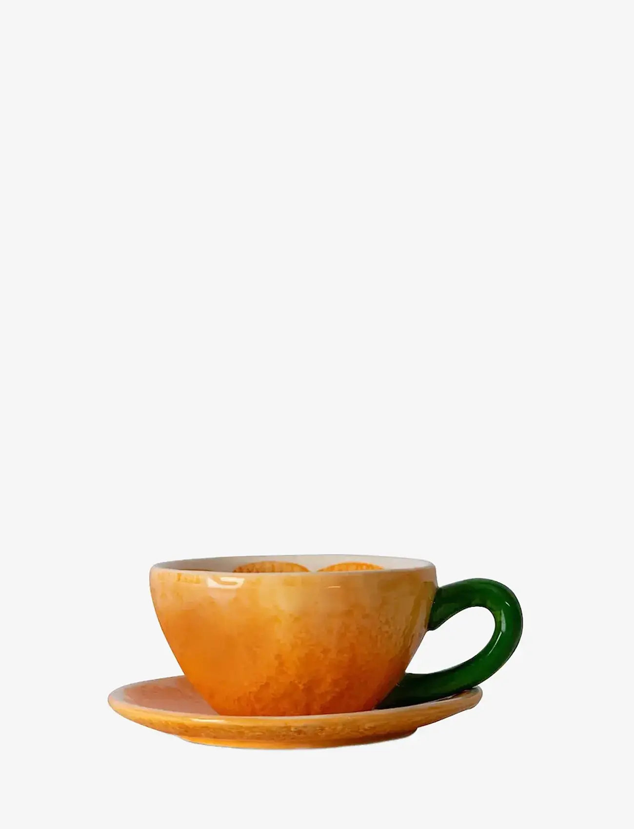 Byon - Cup and plate Mandarie - nach preis einkaufen - orange - 0