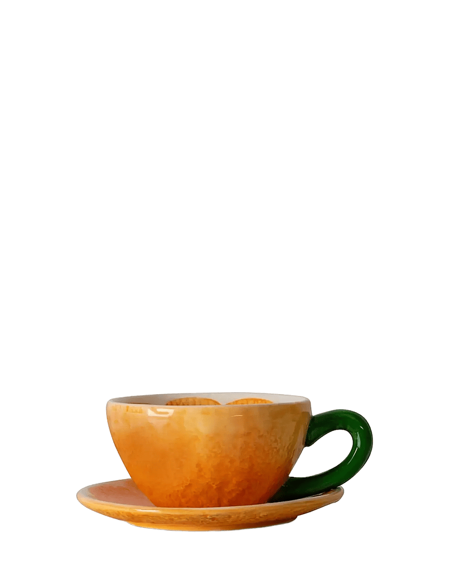Byon - Cup and plate Mandarie - teetassid - orange - 1