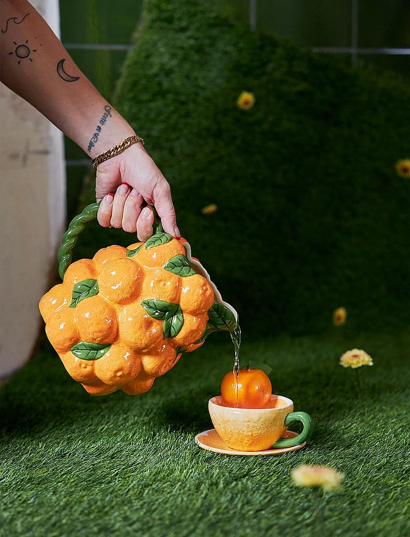 Byon - Cup and plate Mandarie - nach preis einkaufen - orange - 1