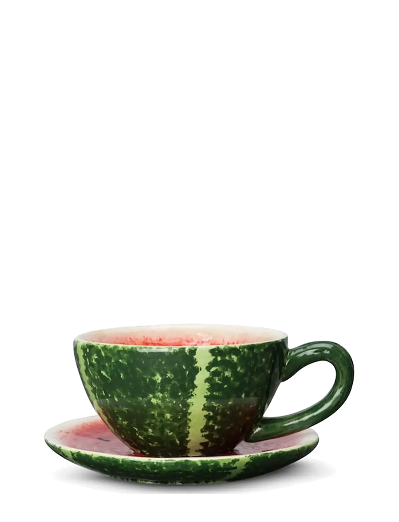 Byon Kop Med Underkop Watermelon, Coffee Kop, Grøn, Str: 25 CL