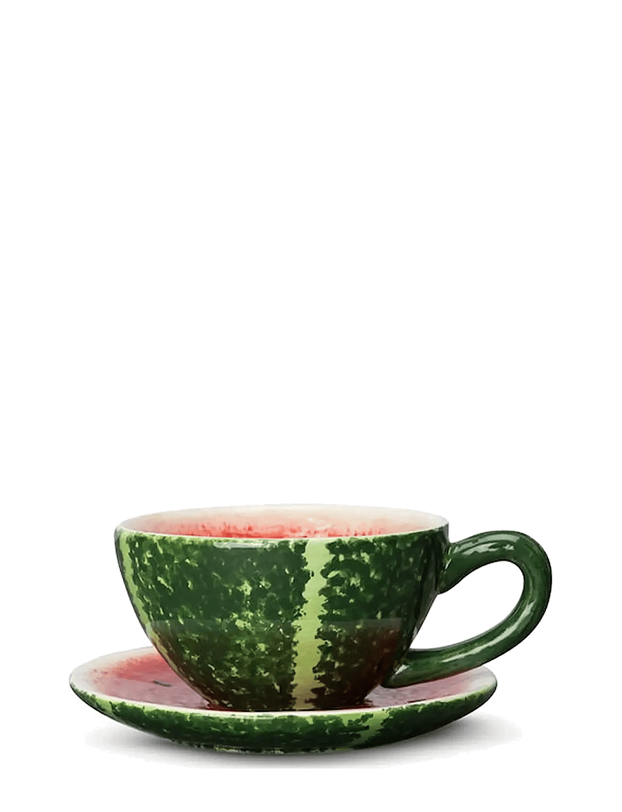 Byon - Cup and plate Watermelon - teetassid - green/red - 1