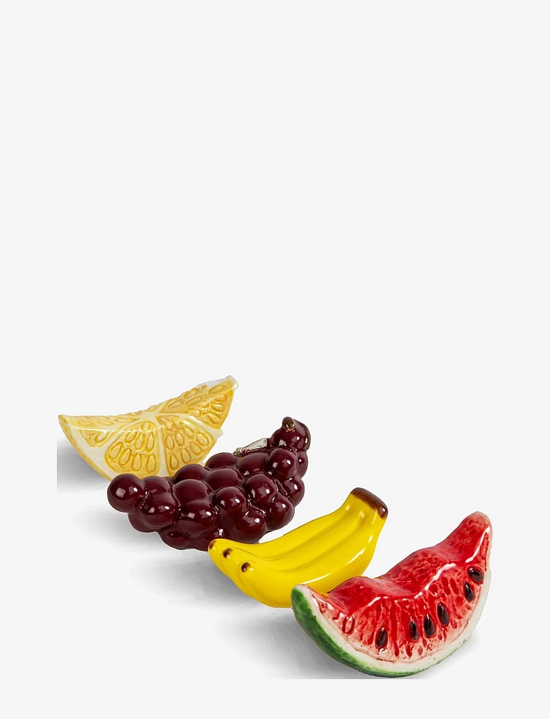 Byon - Chopstick holders Fruits 4pcs/set - söögipulgad - yellow/purple/red - 0