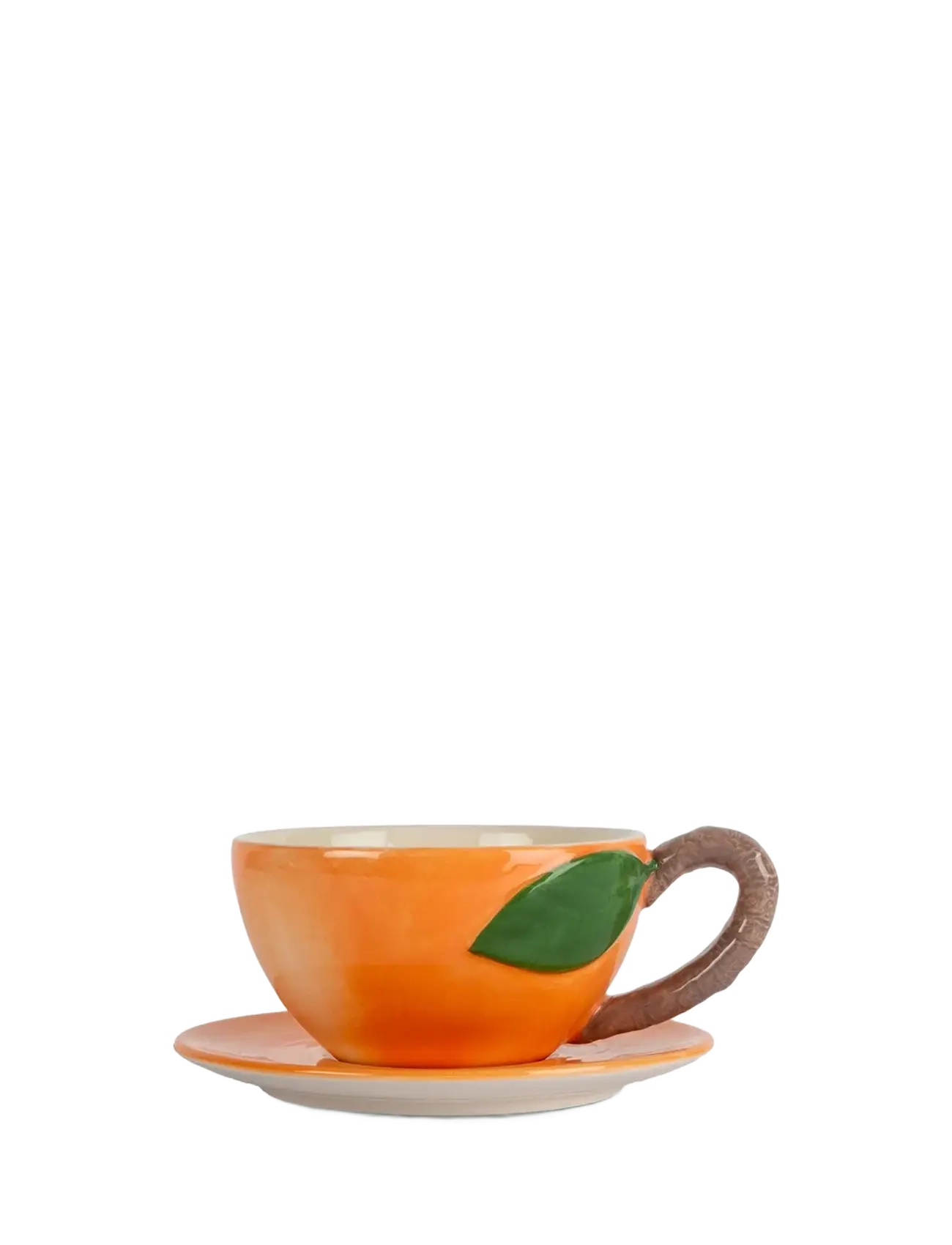 Byon Kop Med Underkop, Peach, Coffee Kop, Orange, Str: 30 CL
