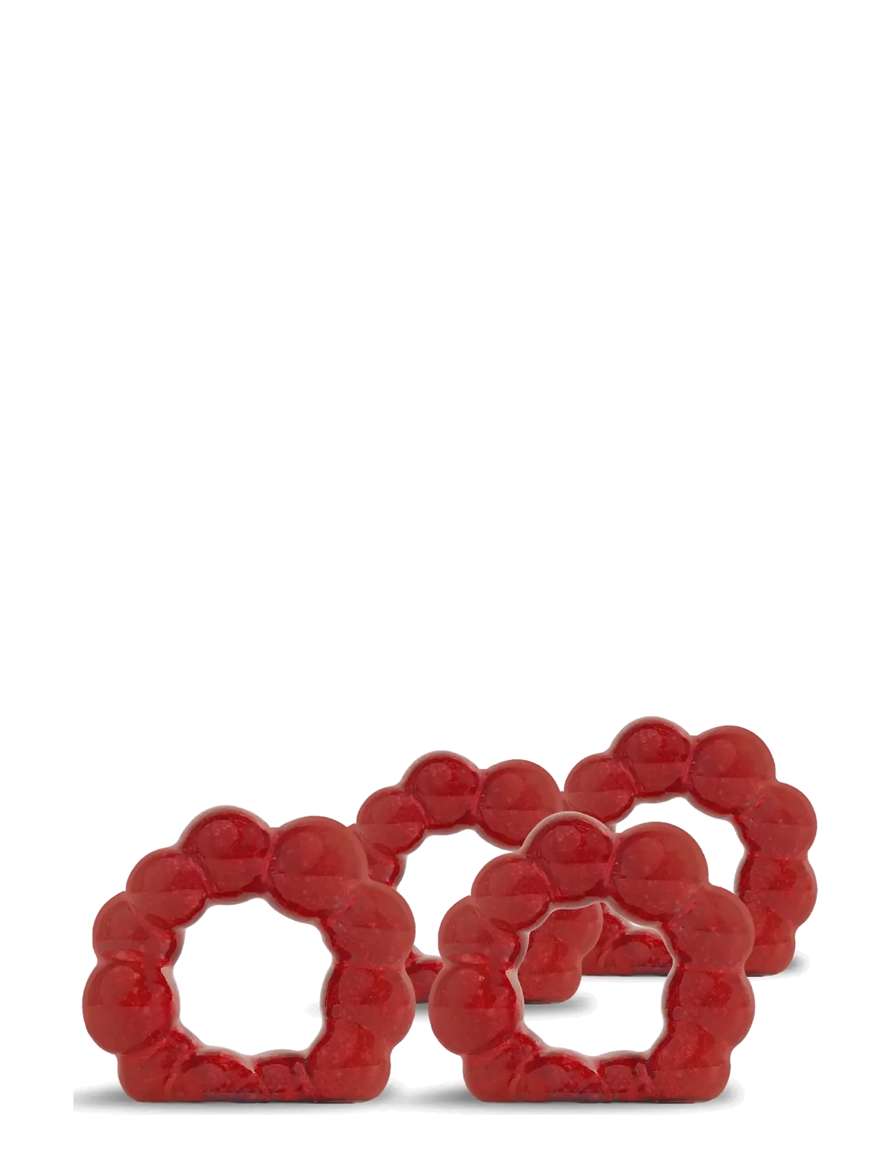 Byon Servettring Porto, 4-pack - Servering - RED / red