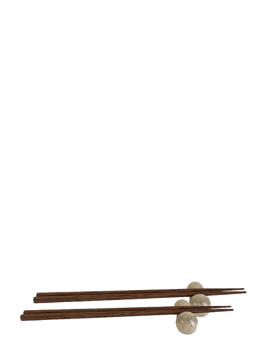 Byon - Chopsticks with holders Porto 2set/box - eßstäbchen - beige - 1