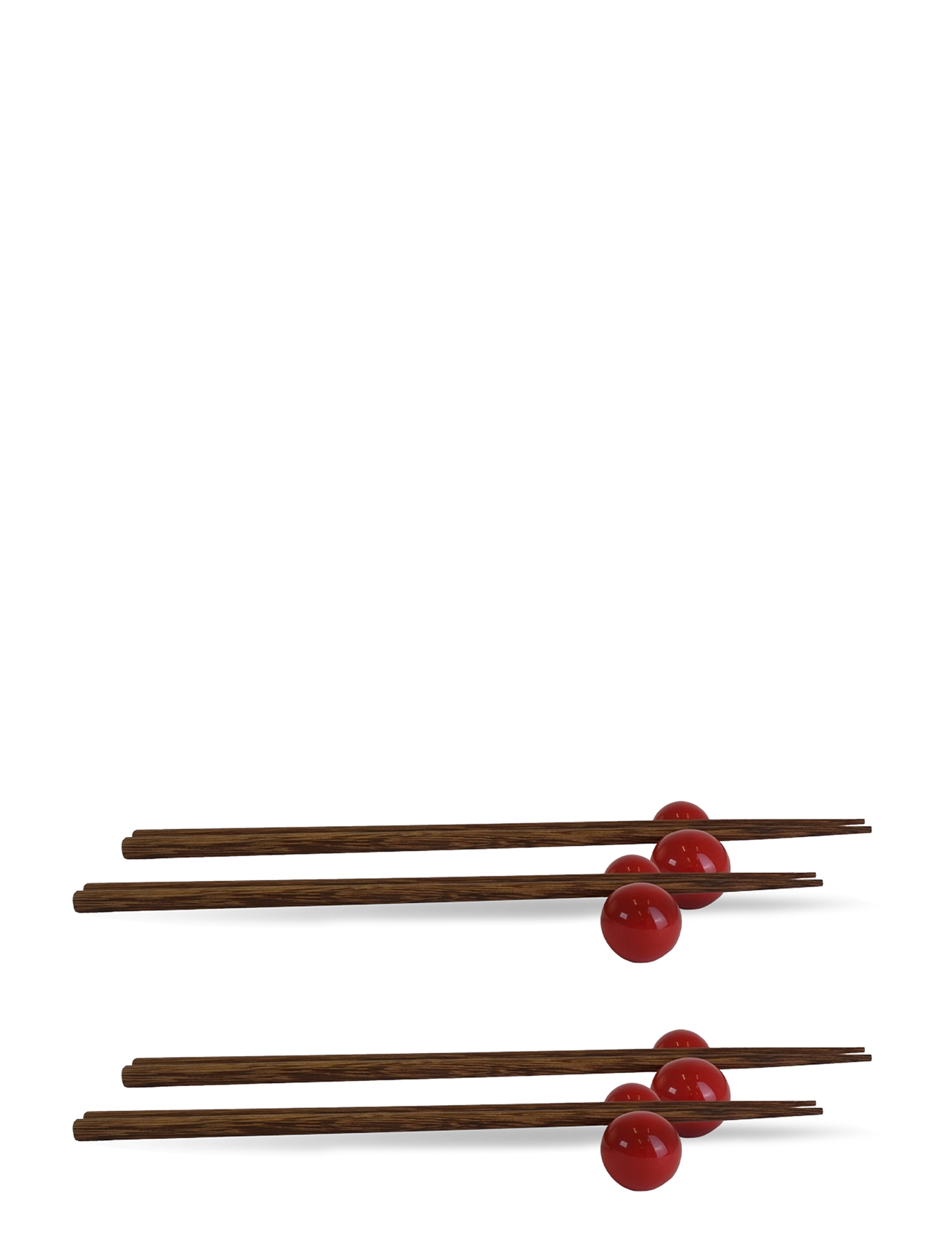 Byon Ätpinnar med hållare Porto, 2set/box - Bestick - RED / red