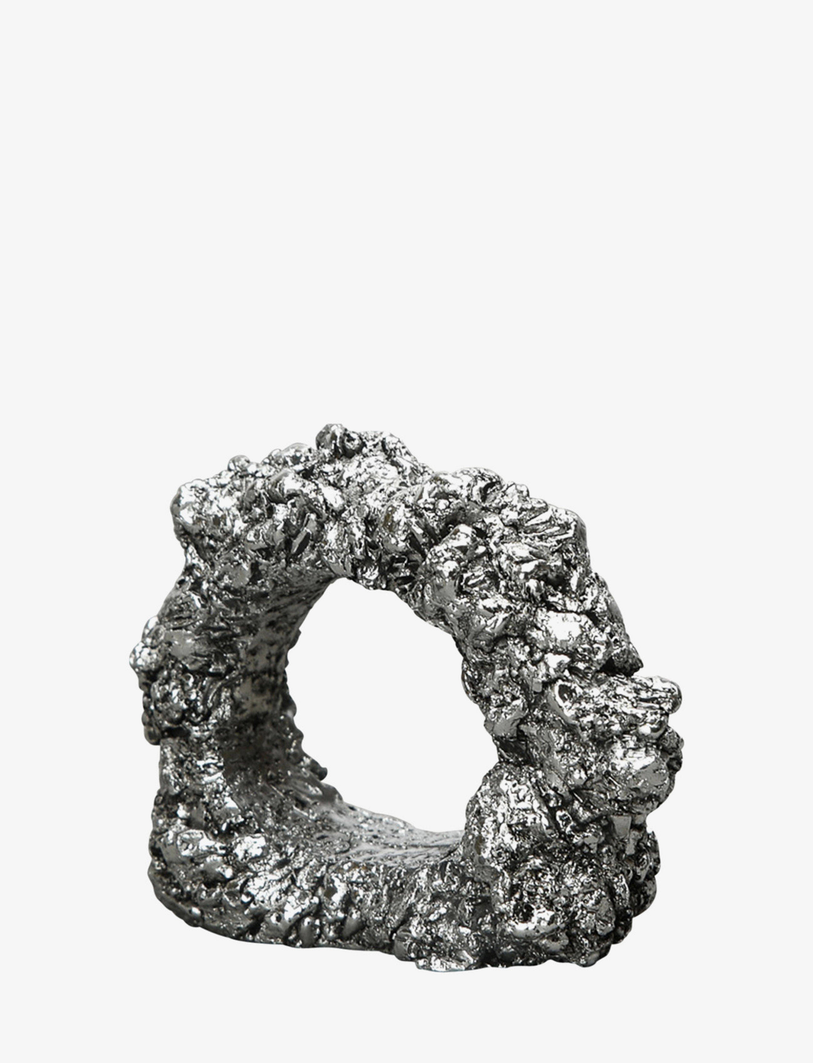 BYON Serviette Ring Minerale Silber - One Size - Unisex