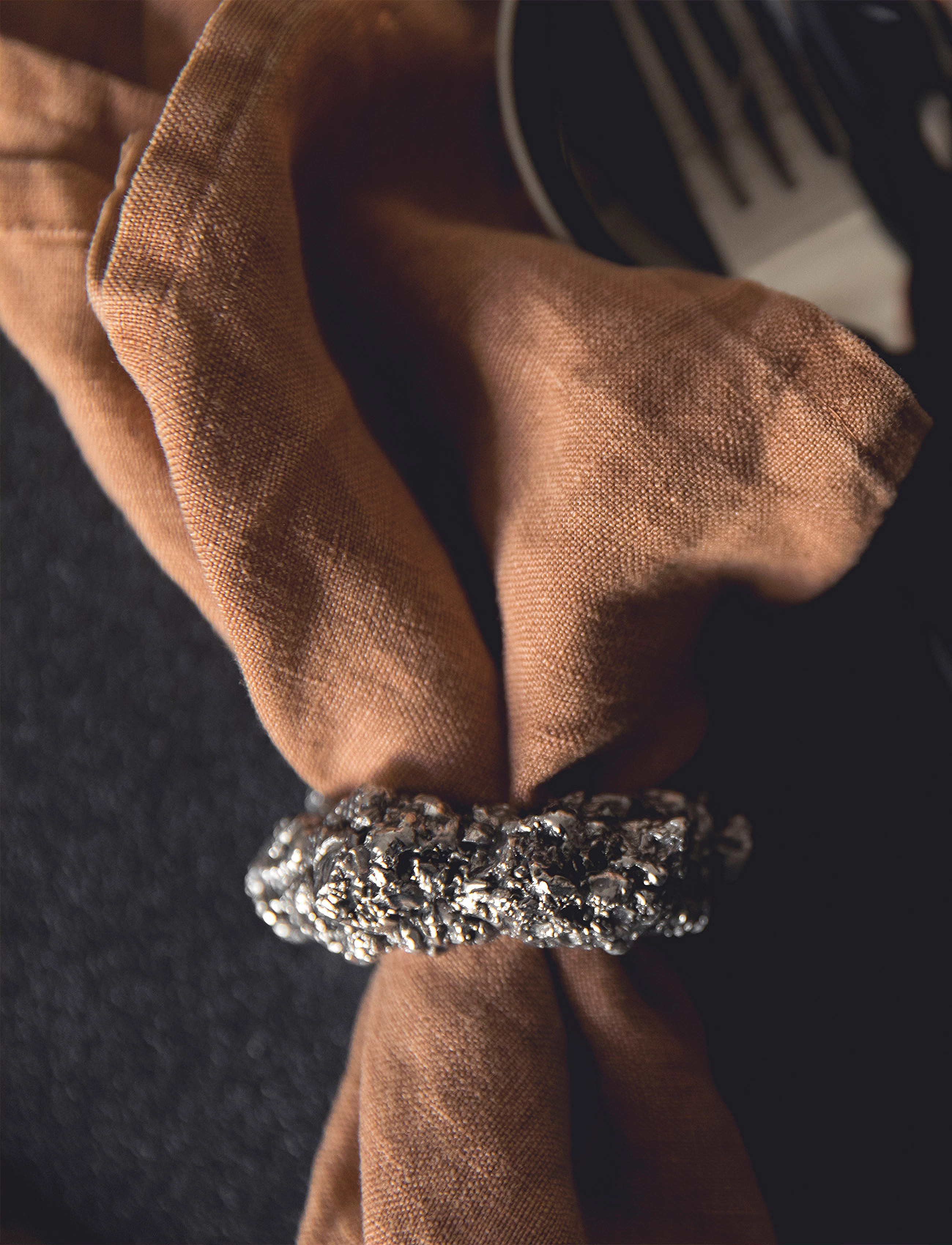 Byon Napkin Ring Minerale, One Size, Dining & Table Accessories, Silber - Rings Holders, Homeware
