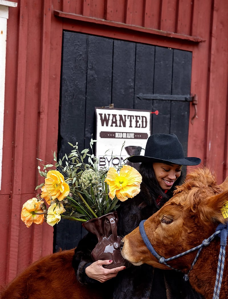 Byon - Vase Crumple - vasen - brown - 2