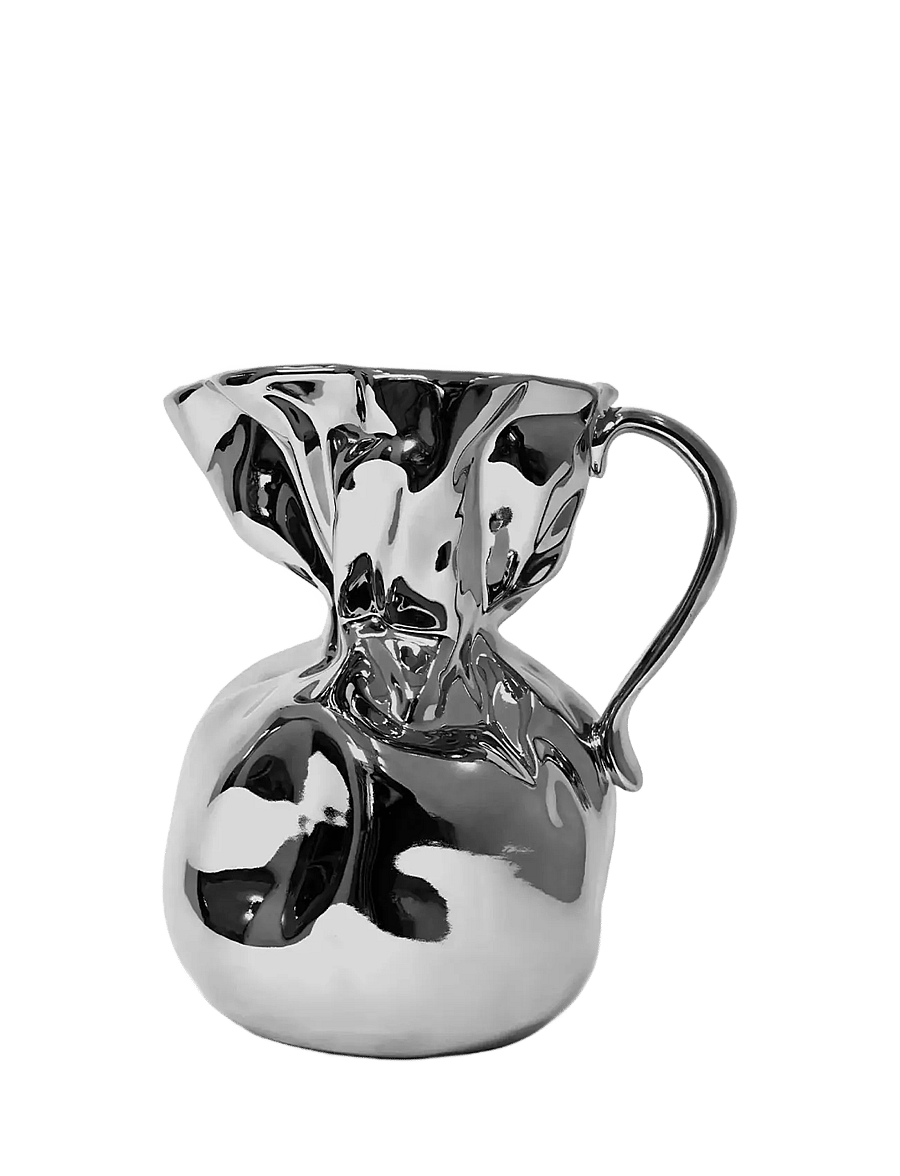 Byon - Vase Crumple - vaasid - silver - 1