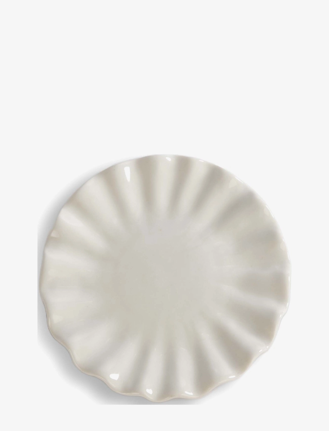 Byon Plate Shelley, Small Plade, Hvid, Str: Ø 16 CM
