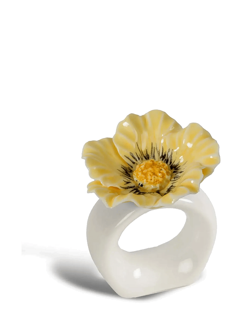 Byon - Napkin ring Poppy 2pcs/set - salvrätikute rõngad ja hoidikud - beige - 0