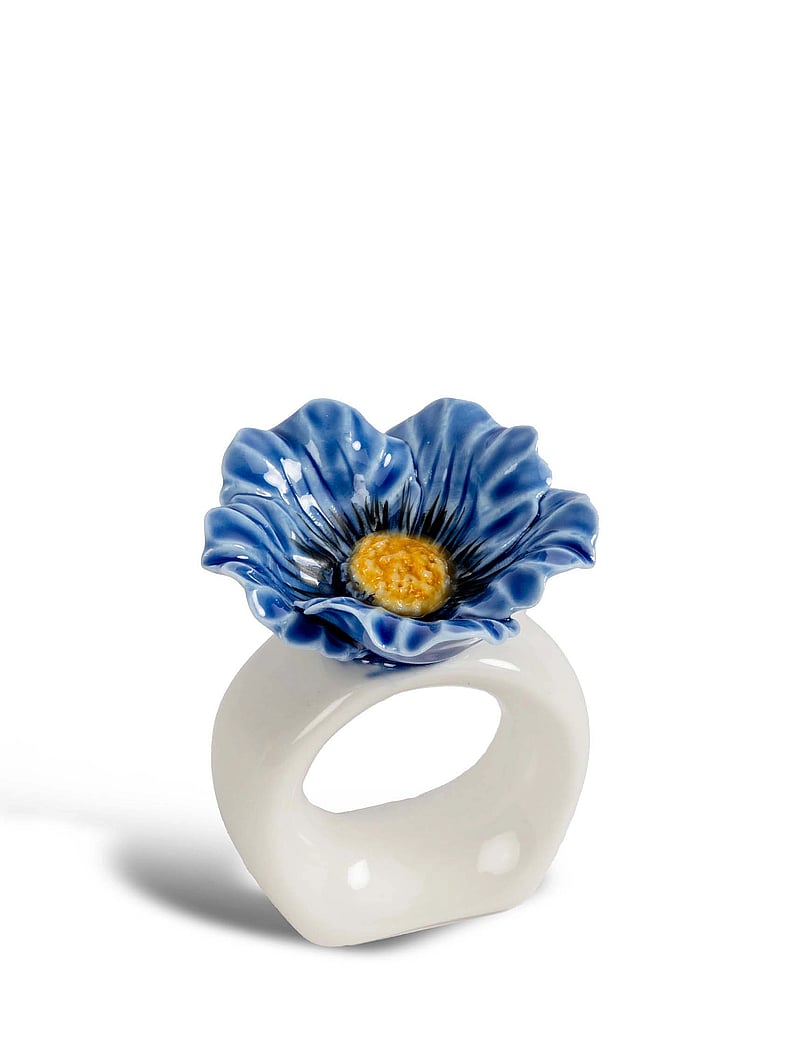 Byon - Napkin ring Poppy 2pcs/set - die niedrigsten preise - blue - 0
