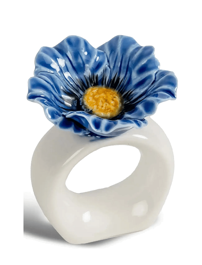 Byon - Napkin ring Poppy 2pcs/set - salvrätikute rõngad ja hoidikud - blue - 1