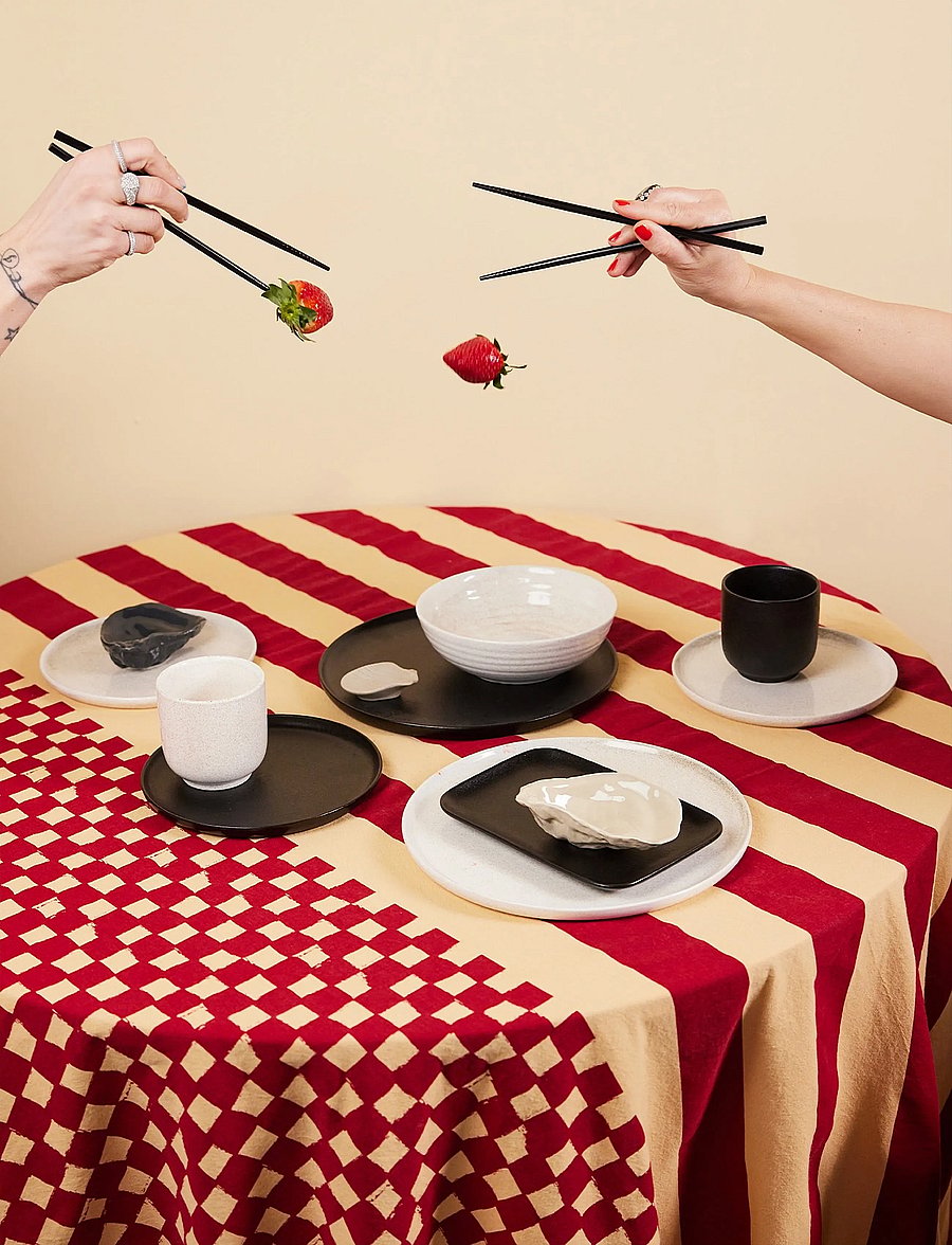 Byon - Chopstick holder Fumiko 4pcs/set - eßstäbchen - beige - 0